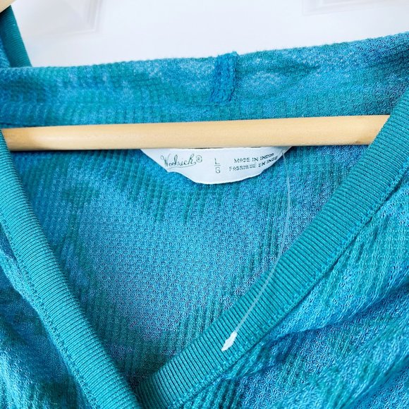 Woolrich, NWOT, Women's Semi Sheer Lightweight Long-Sleeve Hooded T-Shirt, Large - Picture 4 of 4